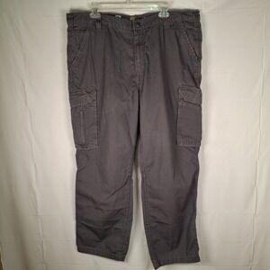 Carhartt Cargo Pants Men 40x30 (Fits 40x29) Gray Force Ripstop Relaxed Fit Flaws